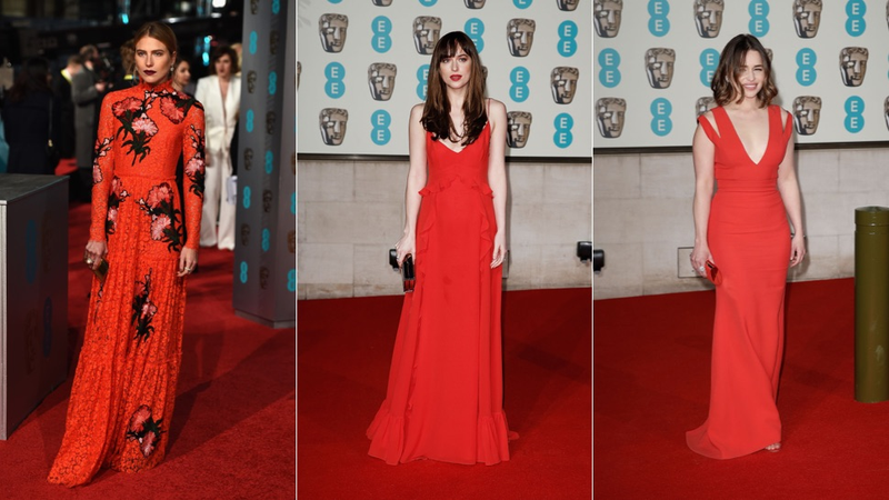 Illustration for article titled Bright Red, Boring Tuxedos and Lots of Whos at 2016 BAFTA
